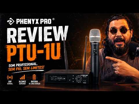 MICROFONE Sem Fio BARATO Que Funciona de Verdade? 😳 REVIEW PTU 1U Phenyx Pro