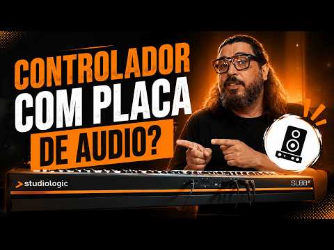 UM TECLADO MIDI COM PLACA DE AUDIO? | REVIEW SL 88 GT 😉🎹